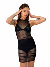 carregar imagem no visualizador da galeria, vestido california preto high-high