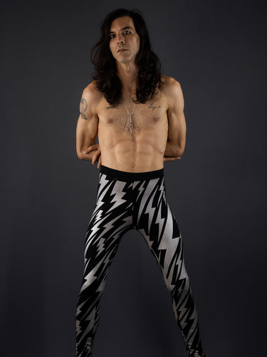 legging bowie prata high-high