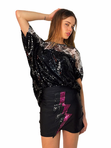 fashion top ramones high-high (preta)