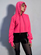 carregar imagem no visualizador da galeria, moletom cropped  london high-high (pink neon)