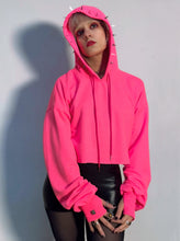 carregar imagem no visualizador da galeria, moletom cropped  london high-high (pink neon)