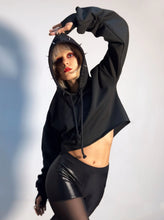 carregar imagem no visualizador da galeria, moletom cropped  london high-high (preto)